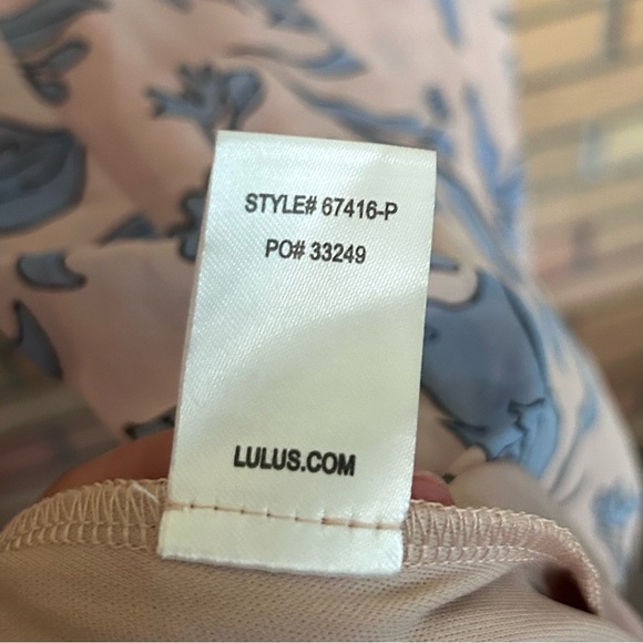 Lulu’s Adelaide Blush Floral Print Off-the-Shoulder Maxi Dress Size XS - Picture 6 of 9